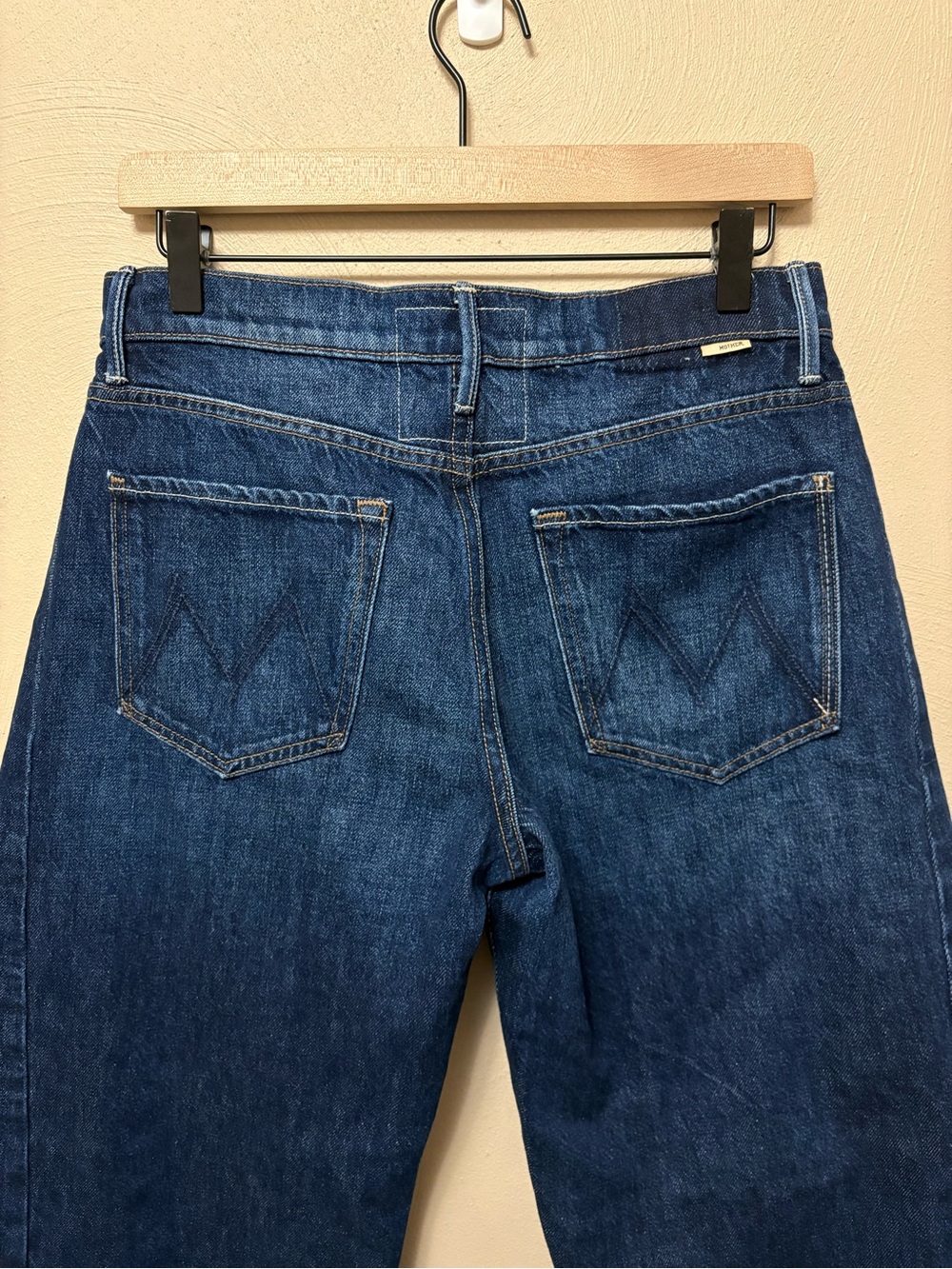 Mother Superior The Mid Rise Full-Pipe Flood Fray Jeans Unplugged Size 27 - Picture 10 of 16